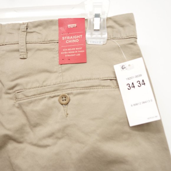 Levi's Mens Straight Chino Dress Pants Sz 34 x 34 - Picture 3 of 5